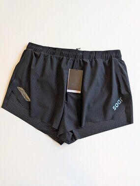 SOAR Running Marathon Shorts Black Size M Medium NWT